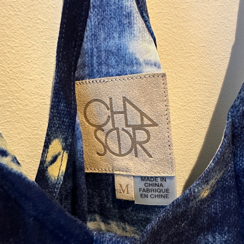 Chaser Racerback Button Front Spaghetti Strap Tan… - image 6